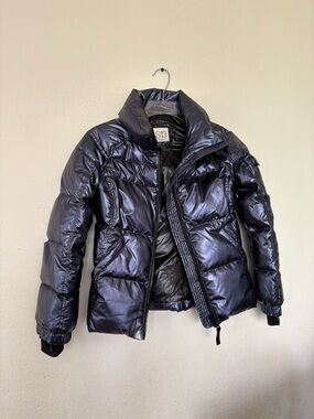 S13 Kids' Shiny Navy Blue Puffer Jacket